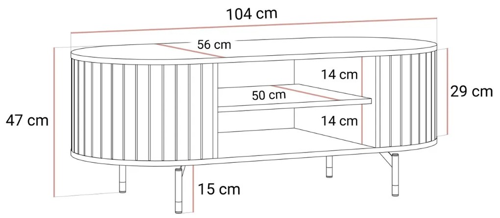 KONFERENČNÝ STOLÍK LANDRY PRESTIGE KAŠMÍR
