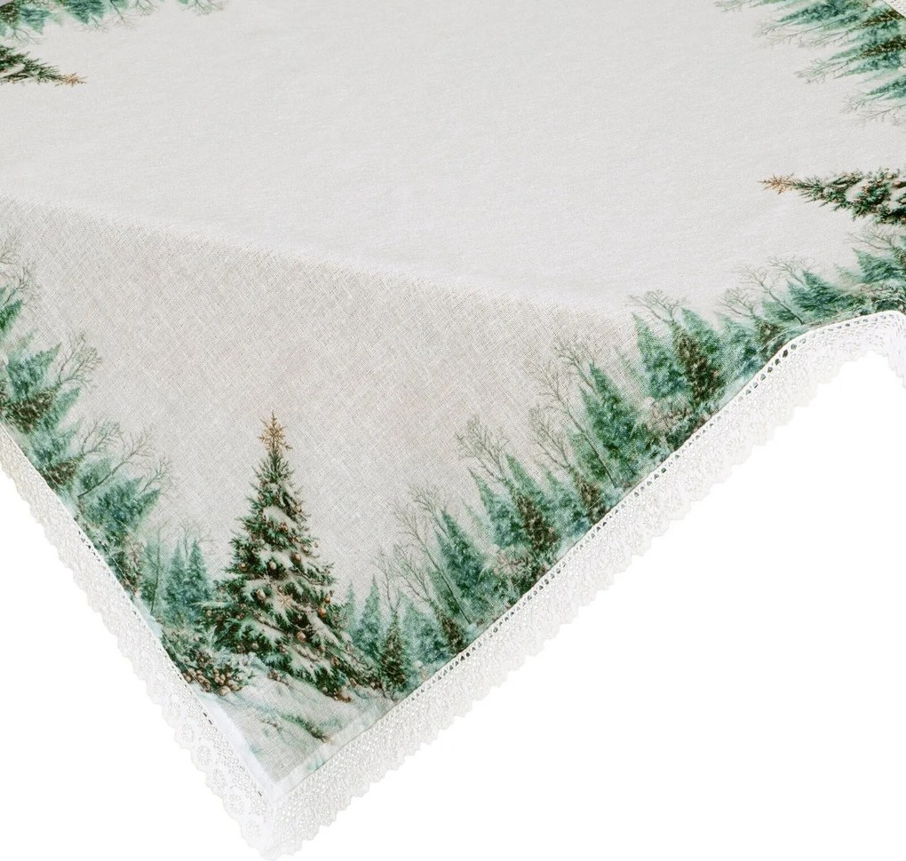 VIANOČNÝ OBRUS XMAS9 85X85 CM VZOROVANÁ