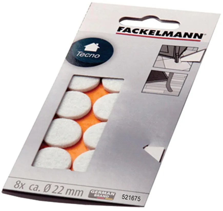 Podložky plstené biele 22 mm Cs 521675