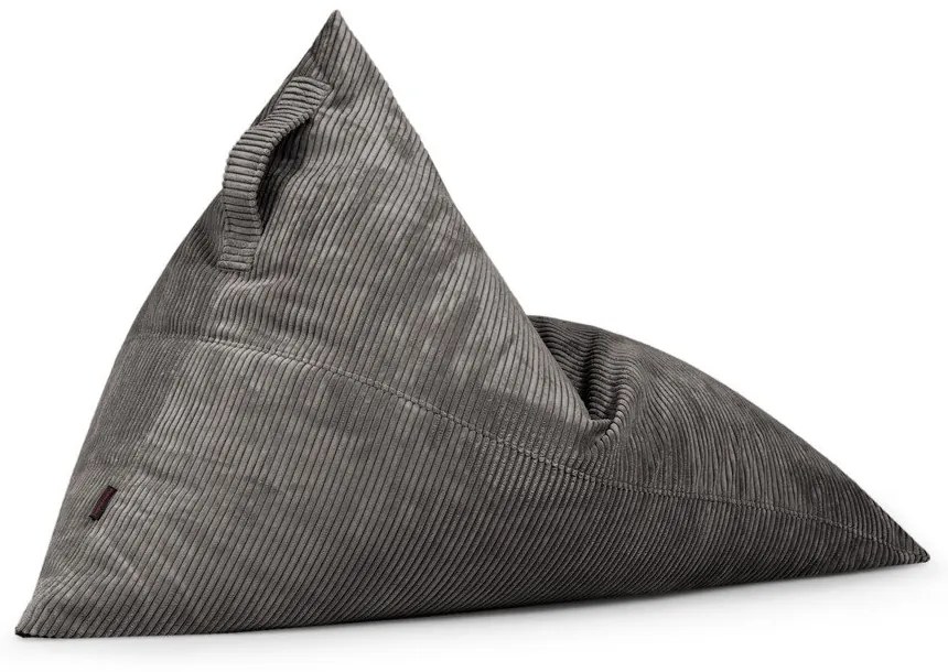 Tmavohnedý menčestrový sedací vak Razz – SLOWDOWN