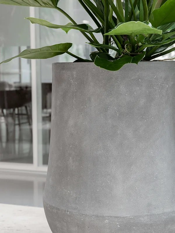 Polystone Coated Plain Darcy Raw Grey 33x33 cm