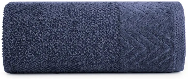 Dekorstudio Uterák LOREN so zamatovým okrajom - granátovomodrý Rozmer uteráku: 70x140cm