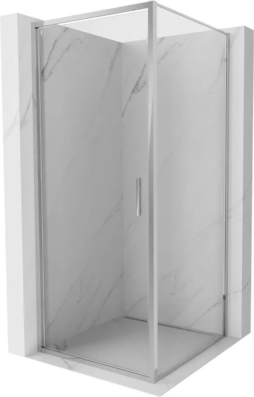 Mexen Exo, sprchovací kút s krídlovými dverami 90 x 90 cm, 6mm číre sklo, chrómový profil, 817-090-090-01-00