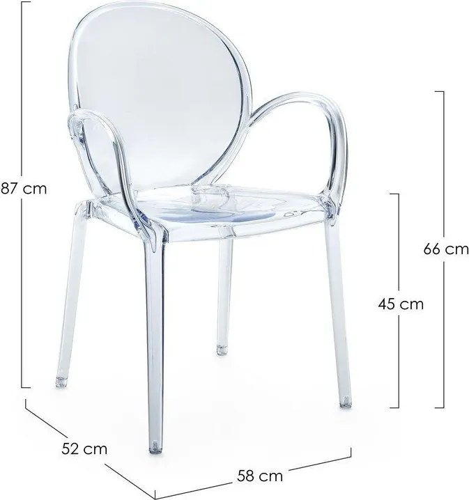 Plastová záhradná stolička Camilla – Bizzotto