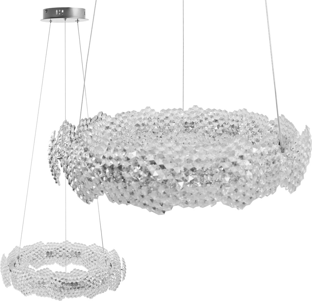 Toolight Toolight, LED závesné svietidlo 57cm, 36W, 4000K, MS017-CP, chrómová, OSW-09629