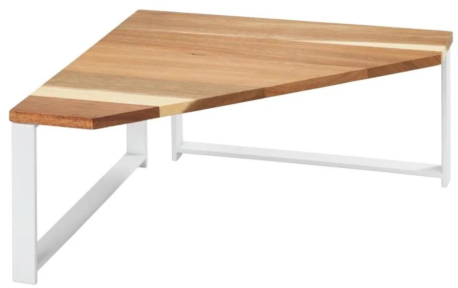 WENKO 53026100 - Polica LOUISA 30 × 30 cm biela/hnedá