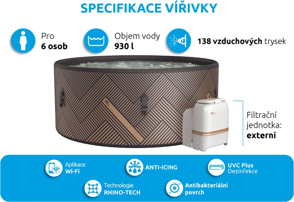 Mspa | Vírivý bazén MSPA Mono F-MO062W | 11400276