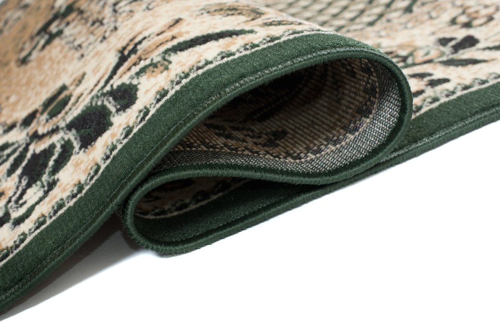 TA Koberec 7192C TMAVO BÉŽOVÁ ATLAS PP ZELENÁ Rozmer: 80x200 cm