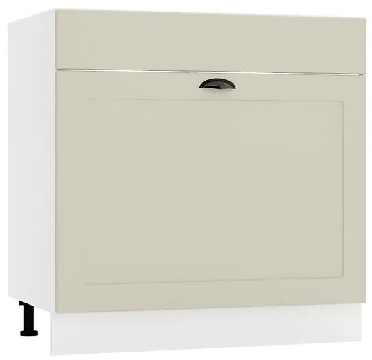 Kuchynská skrinka Adele D80ZL S/1 zasl caffe mat/biela