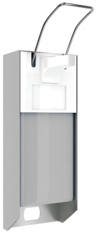 Dávkovač dezinfekčného roztoku, 1000 ml (nerez), biela