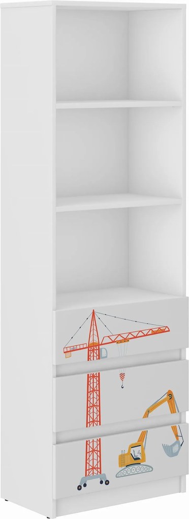 Wooden Toys Detský regál B-3 STROJE