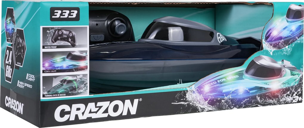 Ramiz R/C čln s osvetlením Modrá