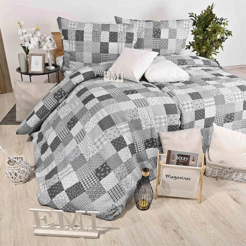 Obliečky krepové Zoe EMI: Štandardný set jednolôžko obsahuje 1x 140x200 + 1x 70x90