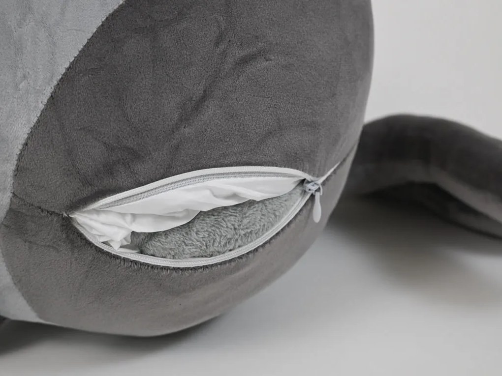 Plyšový PAVÚK s detskou dekou vo vnútri, sivý