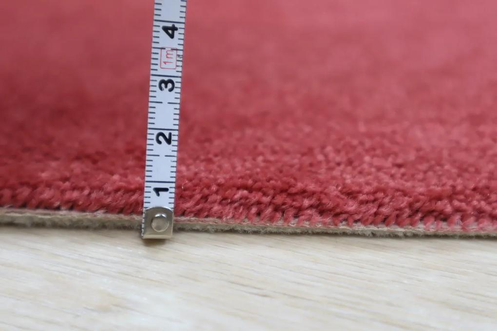Lano - koberce a trávy Metrážny koberec Nano Smart 122 ružový - Kruh s obšitím cm