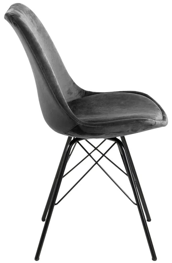Čierna/sivá jedálenská stolička Eris – Actona