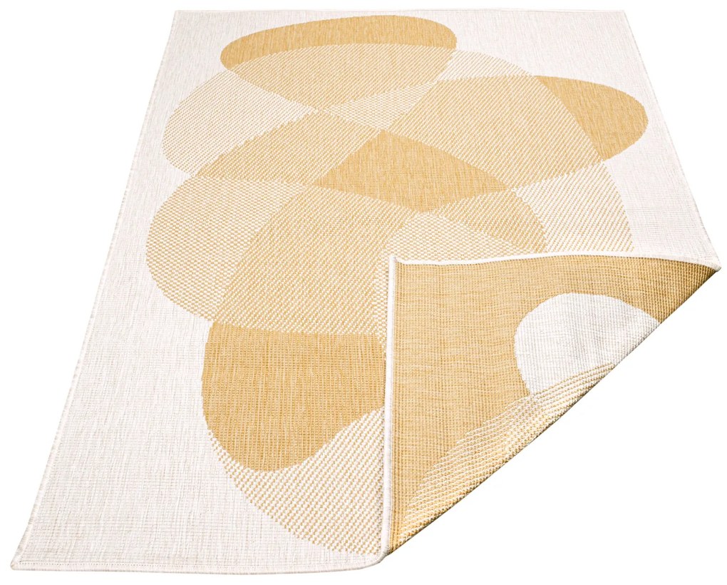 Dekorstudio Obojstranný koberec na terasu DuoRug 5835 - žltý Rozmer koberca: 200x290cm