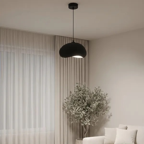 Brilagi - Závesné svietidlo na lanku WABI SABI 1xE27/40W/230V priemer 35 cm čierna