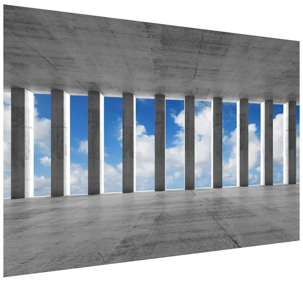 Gario Fototapeta Betónové stĺpy a nebo Veľkosť: 200 x 135 cm, Materiál: Vliesová