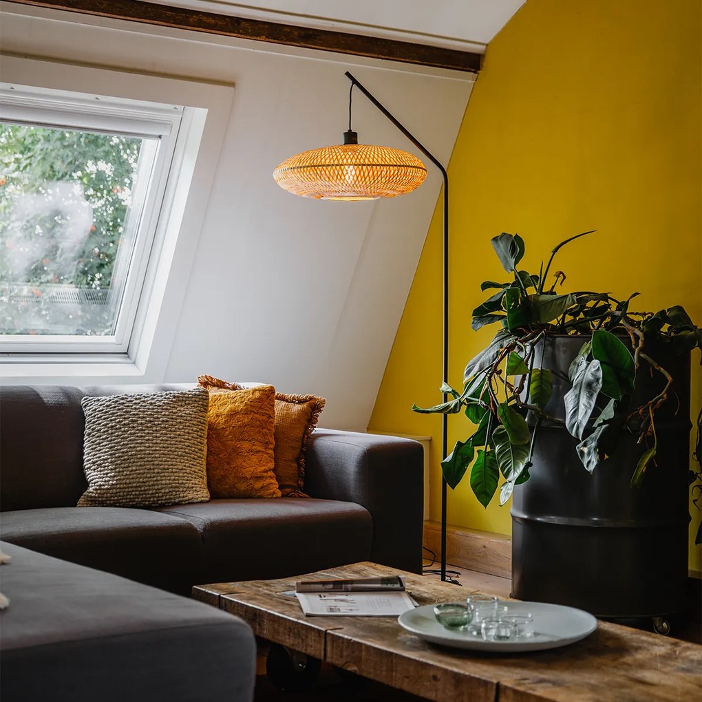 Orientálna stojaca lampa bambus - Ostrava