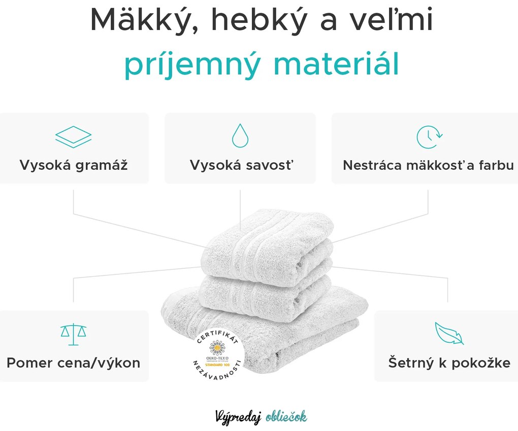 Uterák Classic 50 x 100 cm tmavo zelený, 100% bavlna
