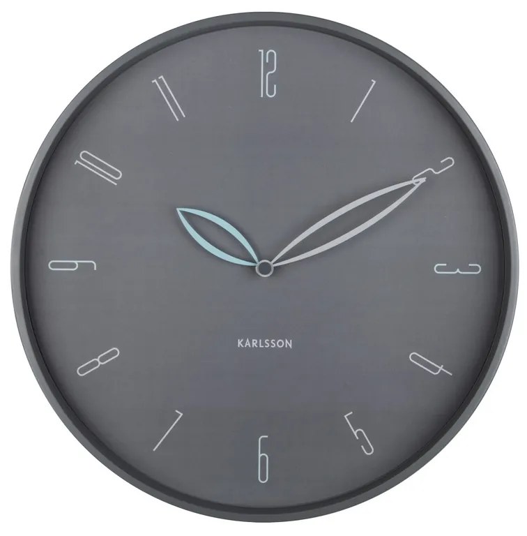 Karlsson 6012GY dizajnové nástenné hodiny sivá, pr. 40 cm