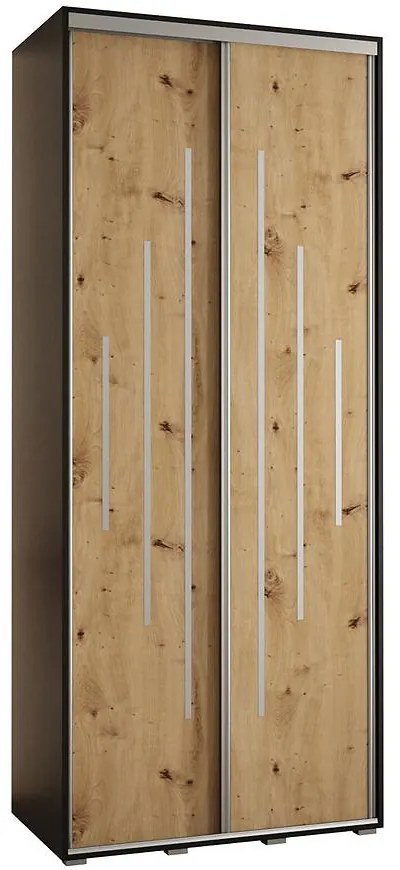 Skriňa 45 Canaris 12 100 čierna/artisan/silver