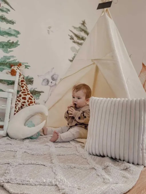 Detský stan Tipi krémový