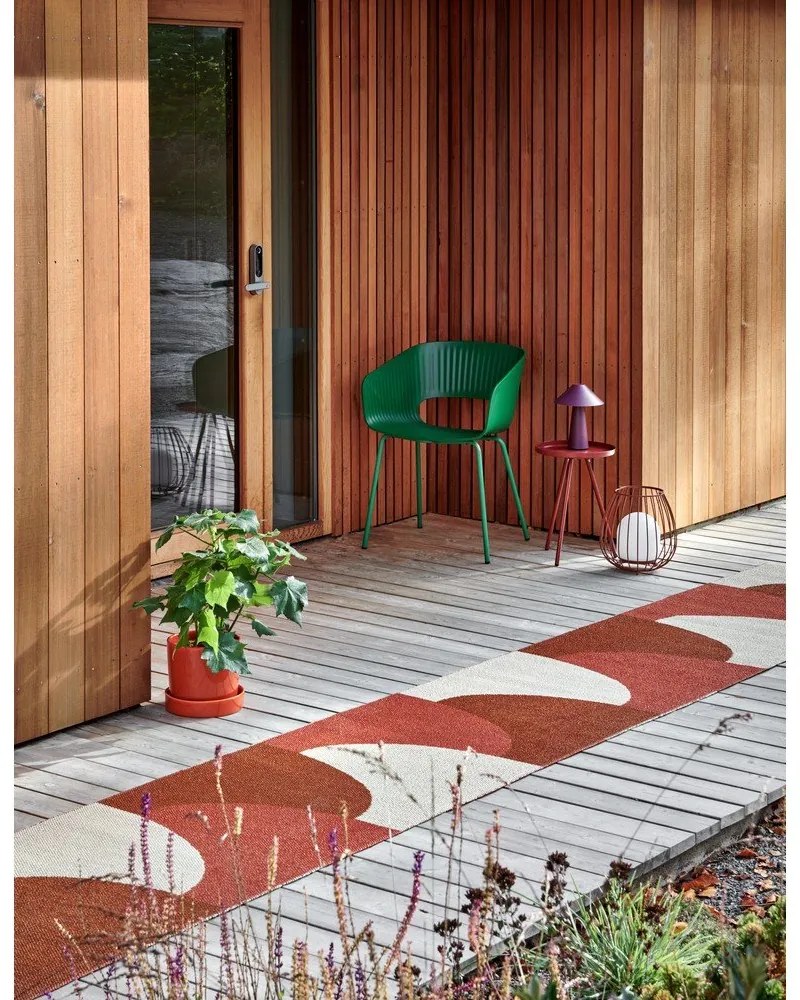 Vnútorný a vonkajší koberec v tehlovej farbe 70x90 cm Hill Brick Rust – Pappelina