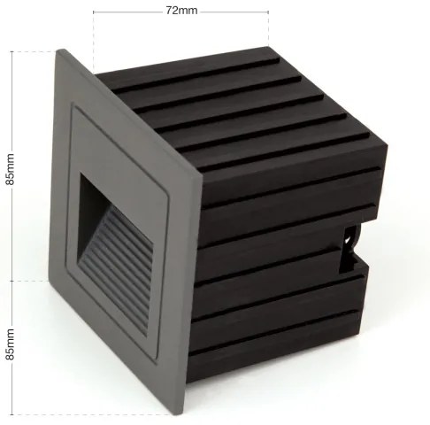 Orion AL 11-1217 - LED vestavné svietidlo LORO LED/2W/230V IP65 antracit