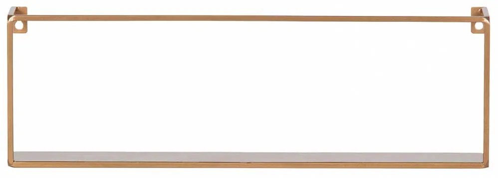 Kovová nástenná polica Meert Slim 50 cm 16 × 50 × 8 cm