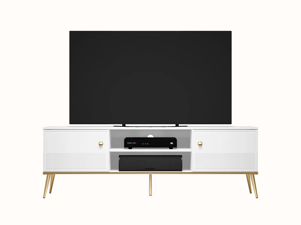 TV STOLÍK BELLINI BIELY VYSOKÝ LESK 160 cm