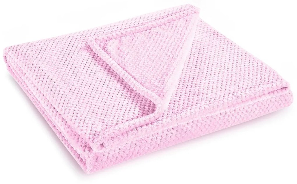 Deka z mikrovlákna DecoKing Toby ružová, velikost 170x210