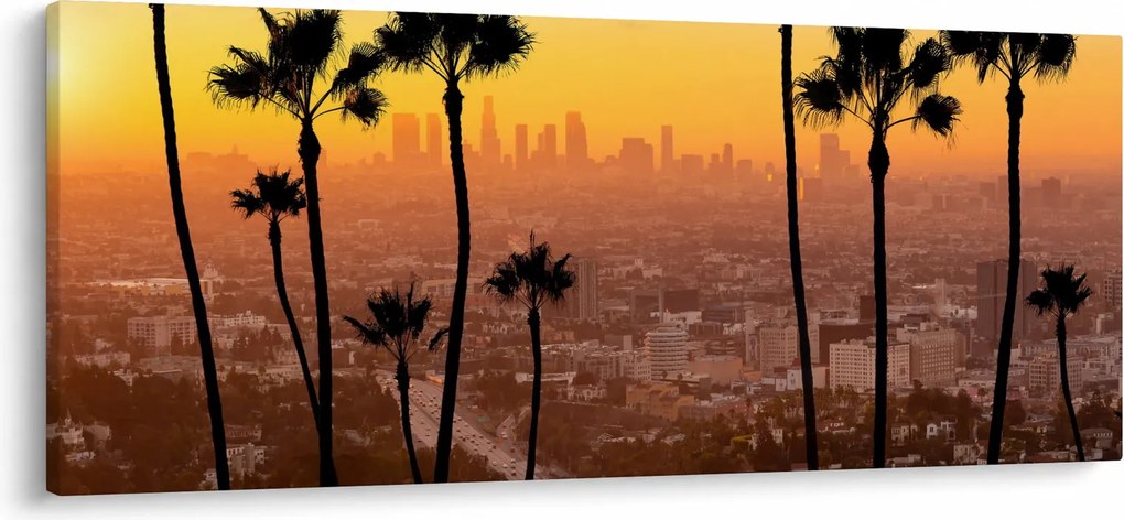 Obraz - Panorama Los Angeles (120x50 cm)