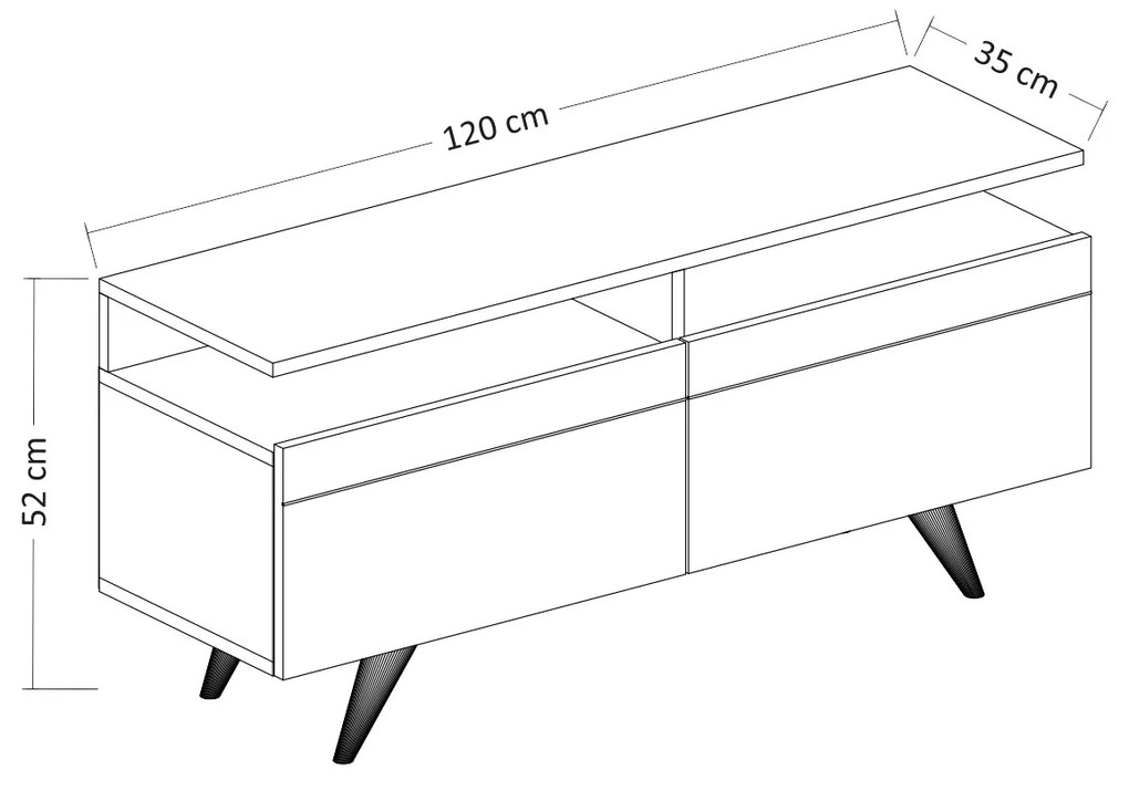 TV stolík/skrinka Berlina. Vlastná spoľahlivá doprava až k Vám domov. 1067240