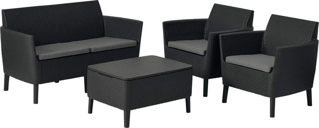 XXXLutz TERASOVÁ SEDACIA SÚPRAVA, 8-dielne, plast, textil Ambia Garden - Záhradné zostavy - 000993004201