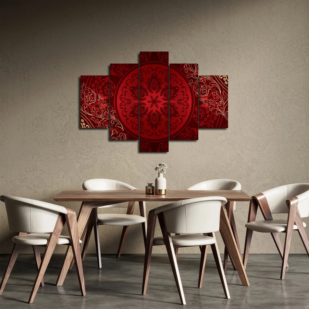 Obraz - Zlaté mandaly (150x105 cm)