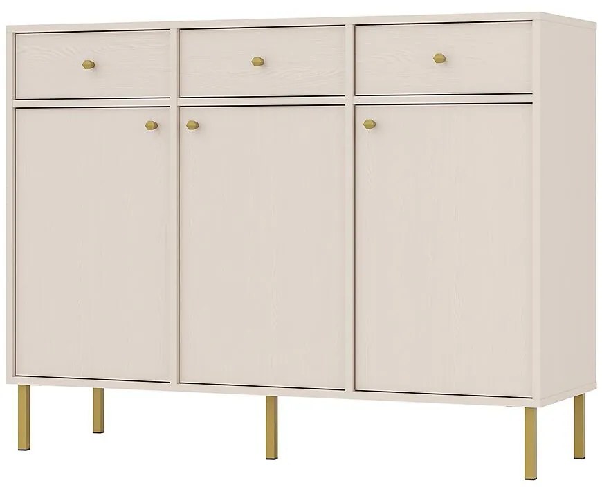 Komoda Tokyo 2  3F 3S pieskovo béžová 827