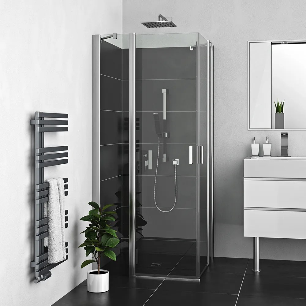 Roltechnik Outlet Štvorcový alebo obdĺžnikový sprchovací kút LZDO1+LZDO1 - bez vaničky ROTH-Variant: šírka prvých dverí: 120 cm, šírka druhých dverí:…
