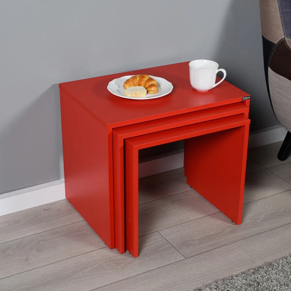 Skladací stôl SHP Red, 3 ks