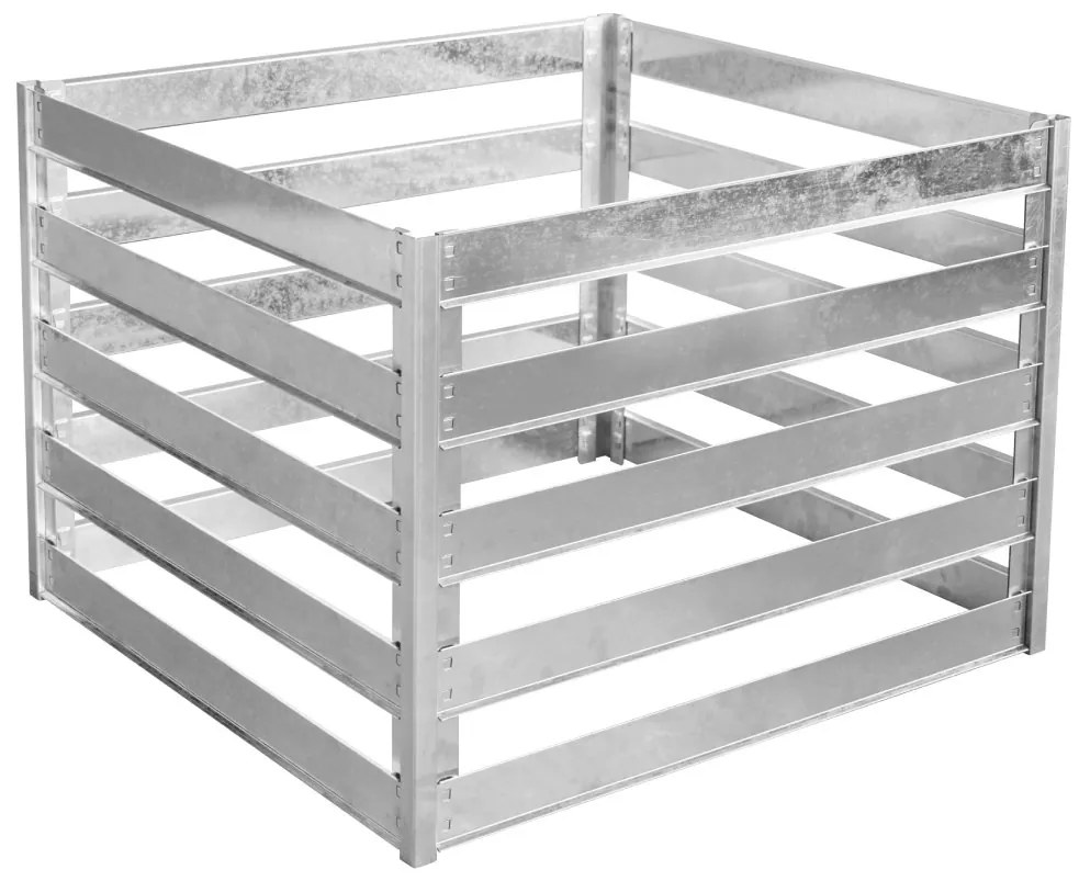 Záhradný kompostér BestBerg KKB-1 / oceľ / 0,8 m² / strieborná