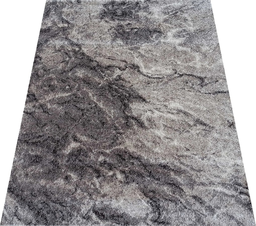 DY Sivý moderný koberec s mramorovým vzorom Panamero 19 Rozmer: 200x290 cm