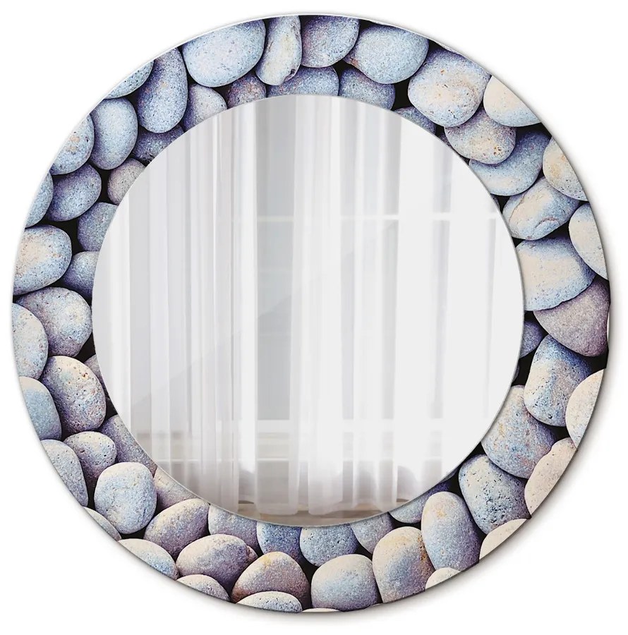 Koleso morských kameňov Okrúhle zrkadlo s motívom