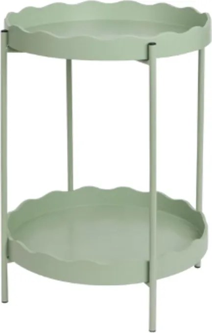 Odkladací stolík RAVELO Ø 40,5 cm, zelený