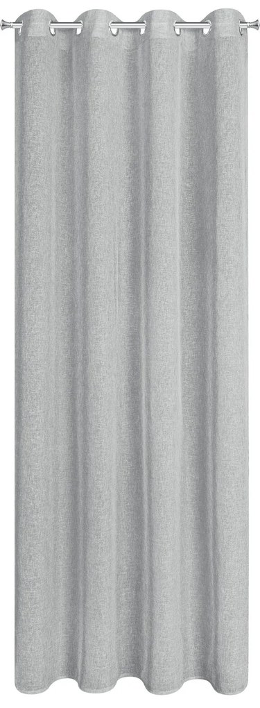 ZÁVES NA KRÚŽKOCH ANGELICA 140X250 CM STRIEBORNÁ