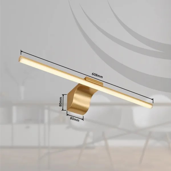 Globo 41925M - LED Kúpeľňové osvetlenie zrkadla PEPE LED/10W/230V IP44 zlatá