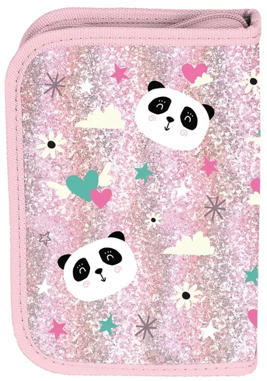Školský set Panda With Love – 5-dielna súprava s taškou, peračníkom, vreckom a doplnkami