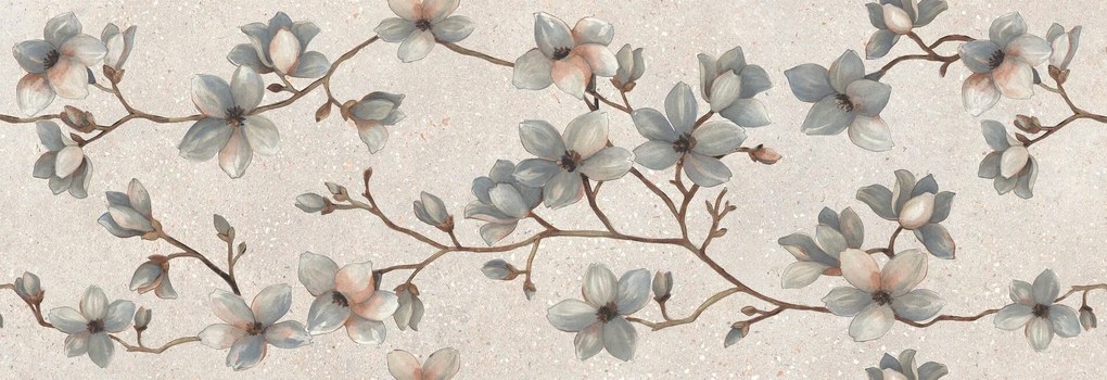 Dlažba Sumire Asphalt Off White 30x90 R