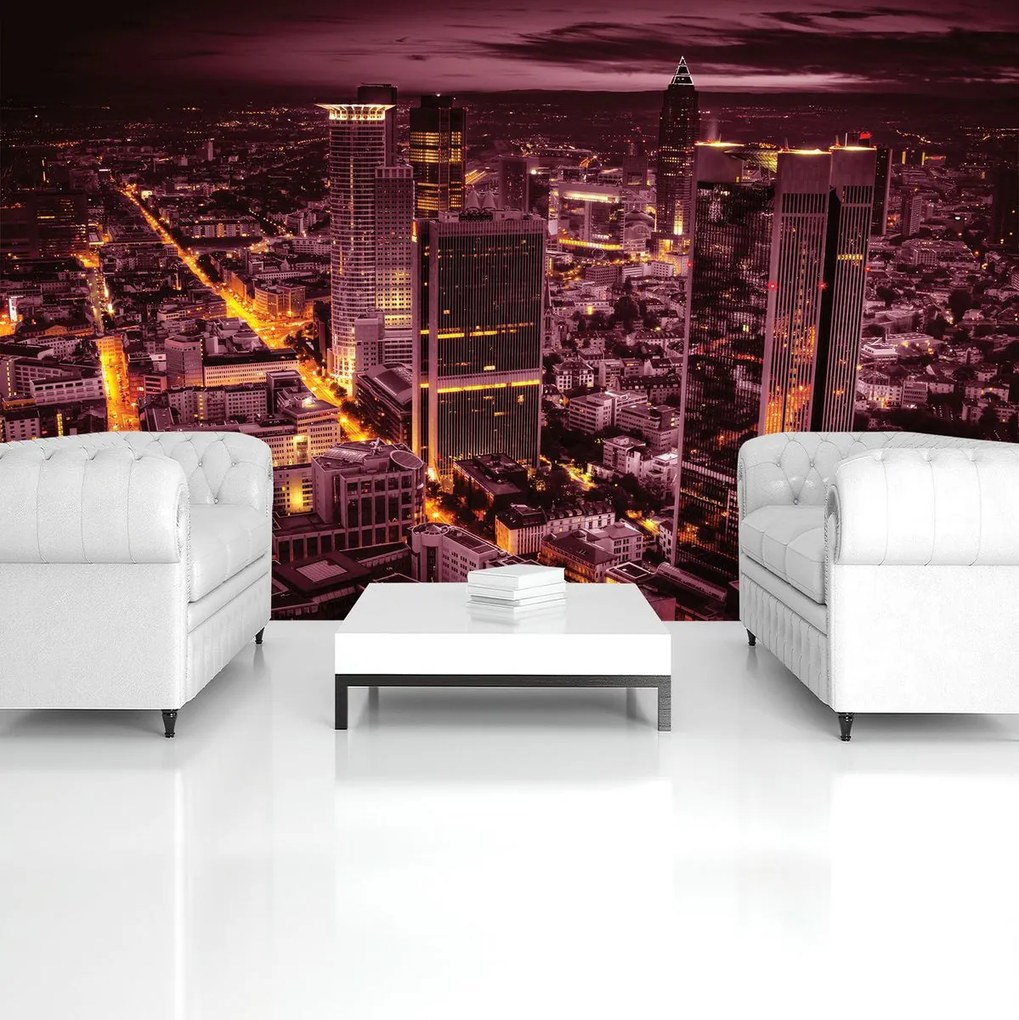 Fototapeta - Mesto v noci (254x184 cm)