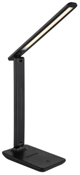 Globo 58439SA - LED, dotykovo stmievateľná dobíjateľná stolná lampa BRIGHTON LED/4W/5V 1800 mAh čierna
